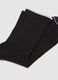Pack of black sports socks with stripes in cotton blend_2