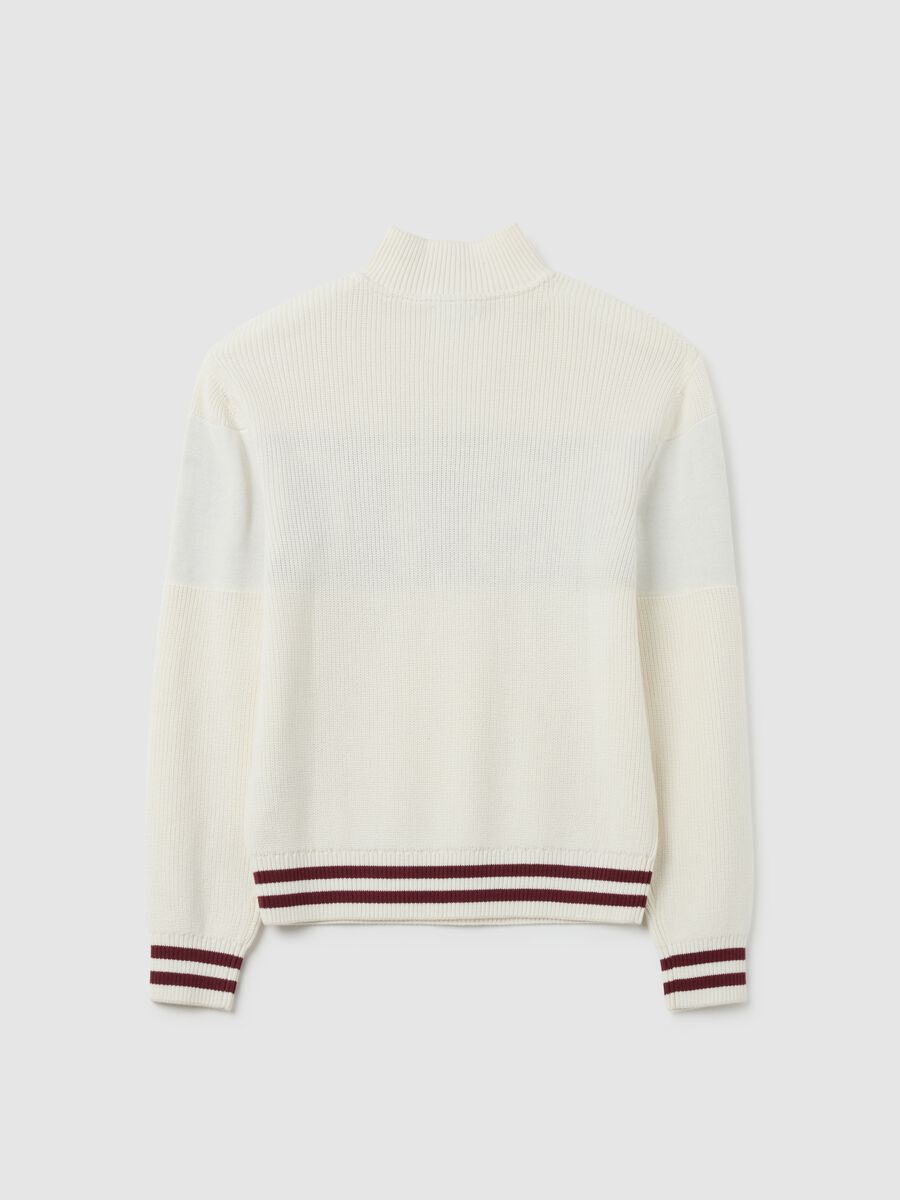 Boy's pure cotton multicolour regular fit jumper_1