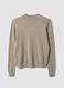 Maglia beige in misto viscosa e lana_0