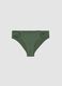 Green stretch swim briefs with side ruching_0
