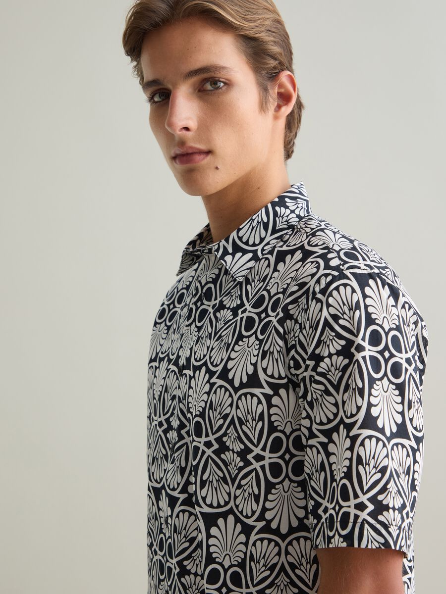 Men's pure cotton multicolor regular fit shirt_3