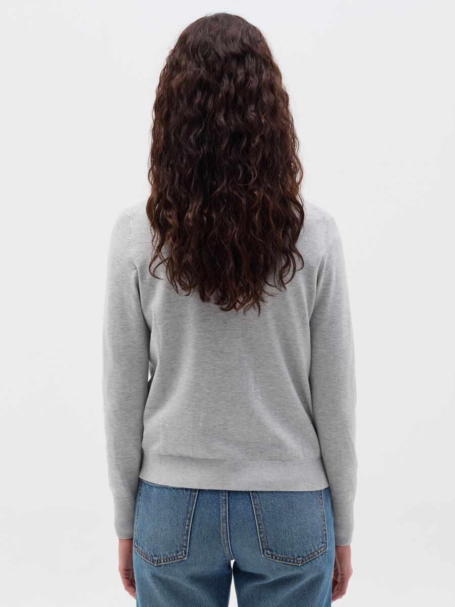 Cardigan with round neckline_2