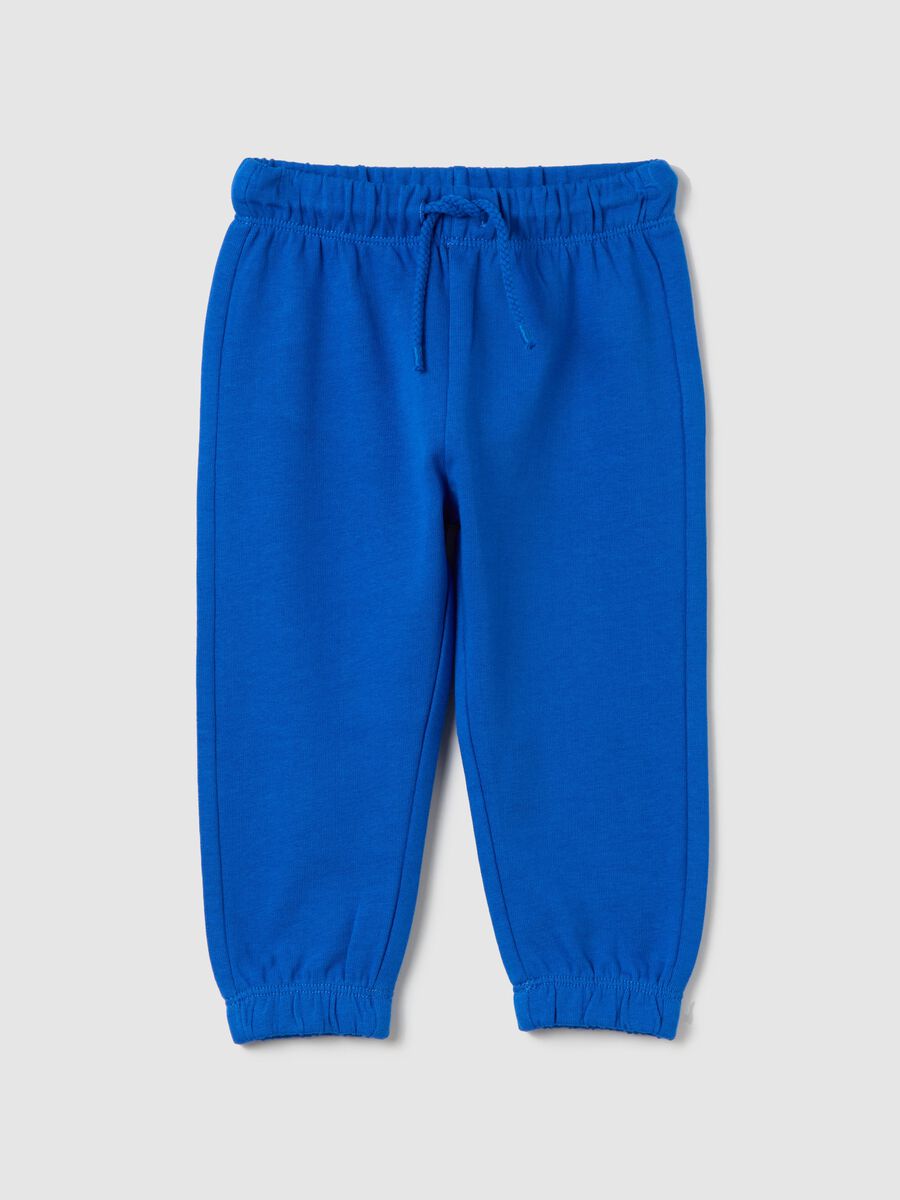 Cotton joggers with drawstring_0