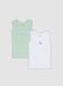 2-pack multicolour organic cotton sleeveless vests with print for baby_0