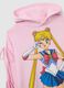 Pink cotton-blend hoodie regular fit with Sailor Moon print_5