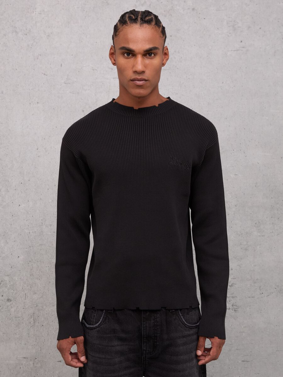 Light Knit Crewneck Black_1