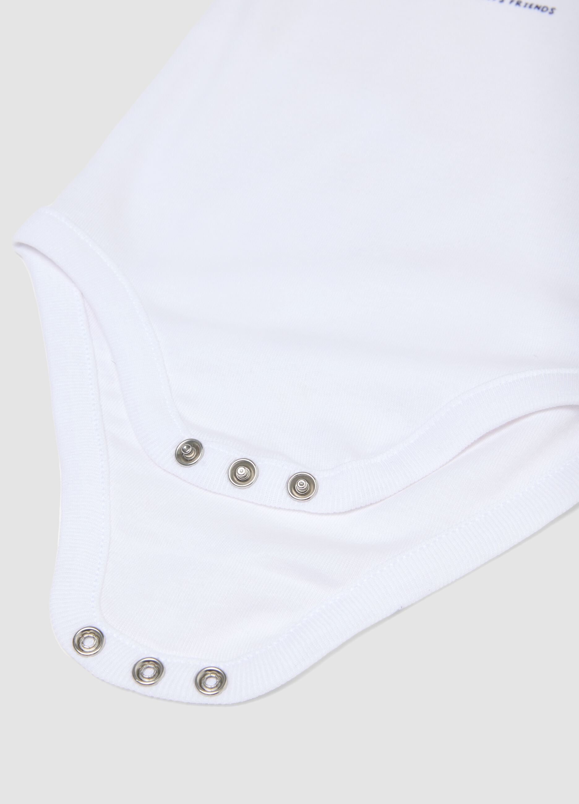 Baby multicolour pure cotton bodysuit tripack with fruit