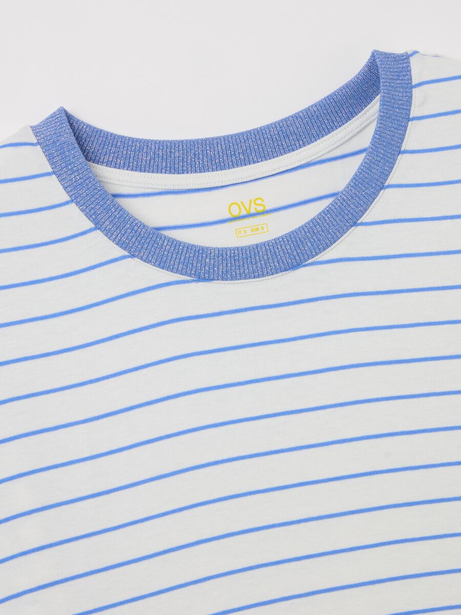White and light blue striped T-shirt with short sleeves_5