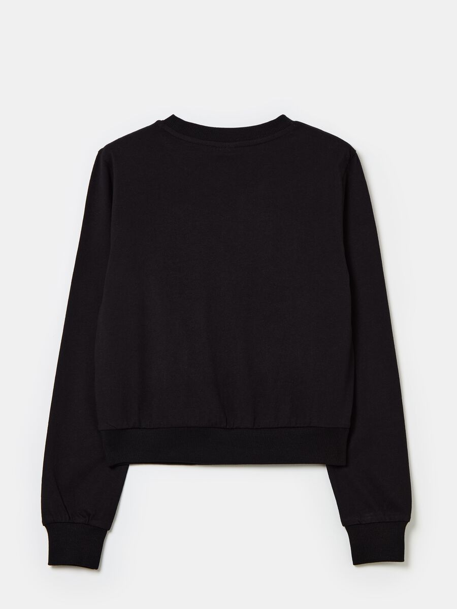 Crop sweatshirt with Stitch print_4