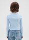 Girls' blue stretch cotton jumper regular fit_1