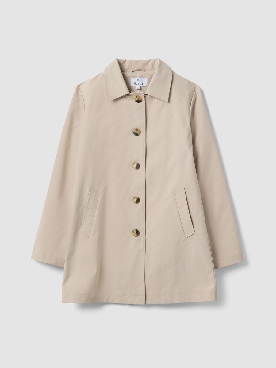 Giacca leggera beige regular fit con bottoni_4