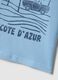 Blue pure cotton kids' T-shirt regular fit with print_3