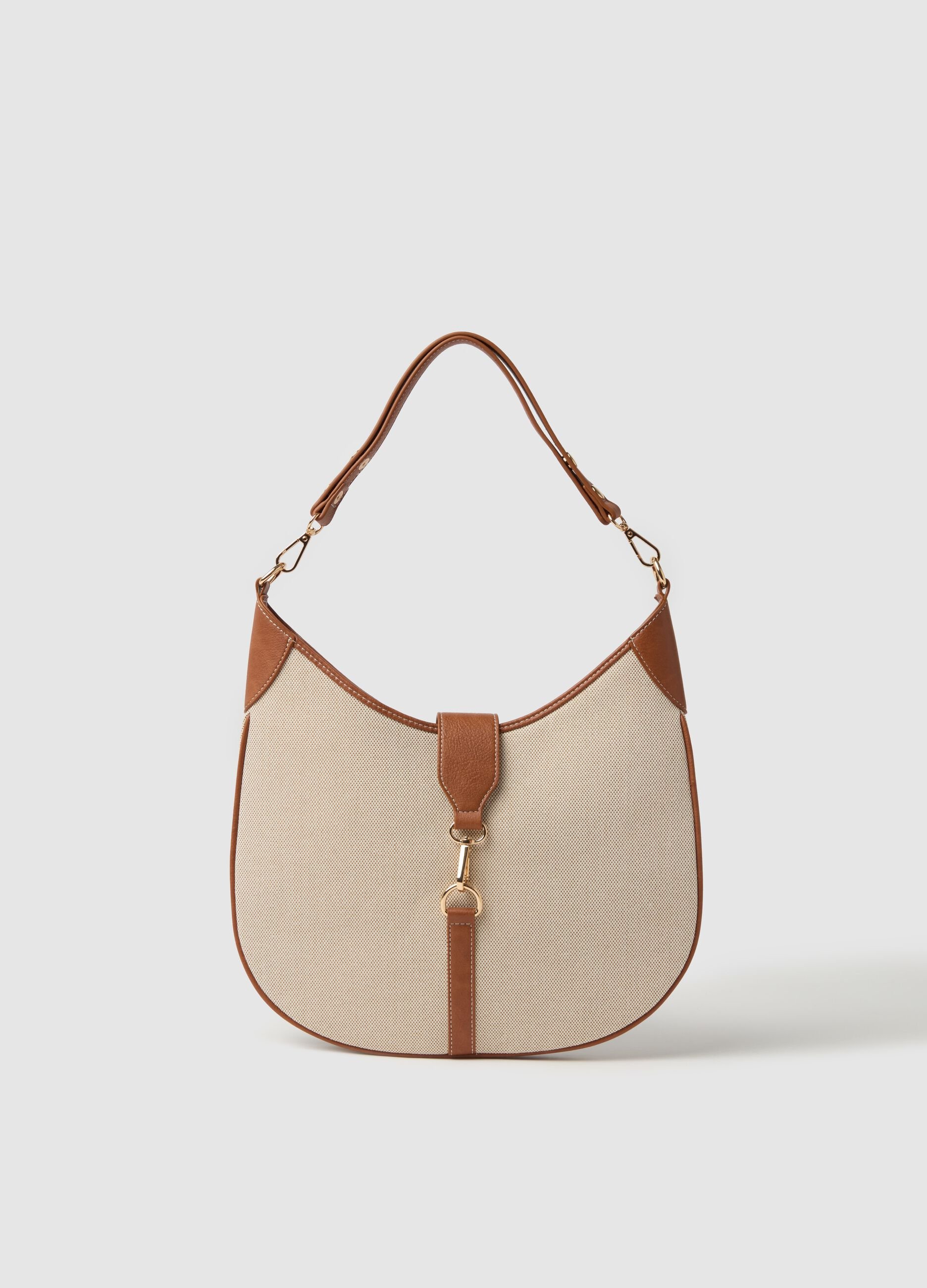 Hobo bag in canvas