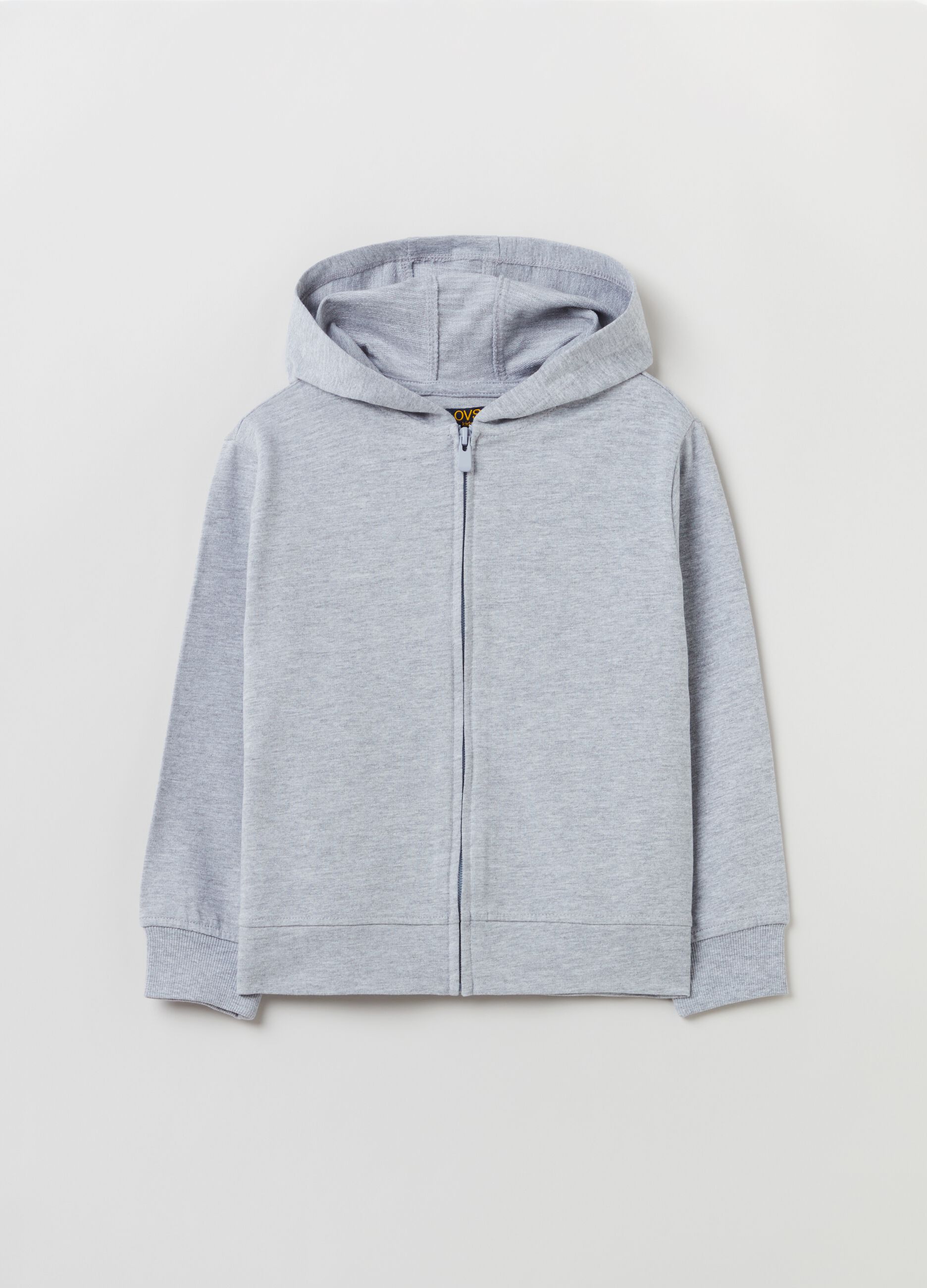 Full-zip in French Terry con cappuccio