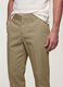 Pantaloni chino beige in twill di cotone elasticizzato regular tapered fit_3