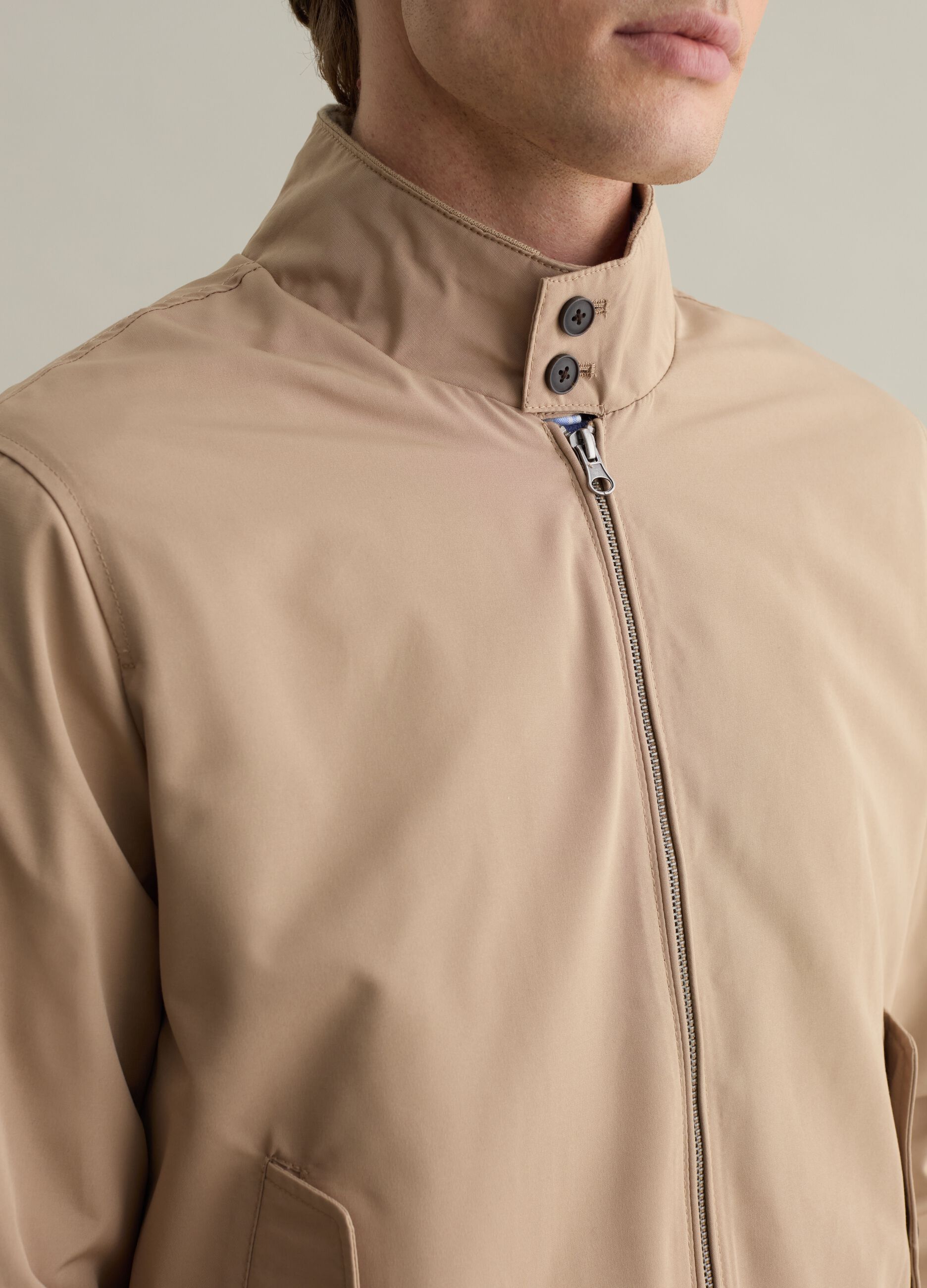 Bomber full-zip a collo alto