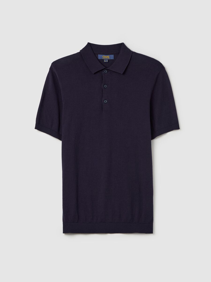 Polo shirt in solid colour cotton_4