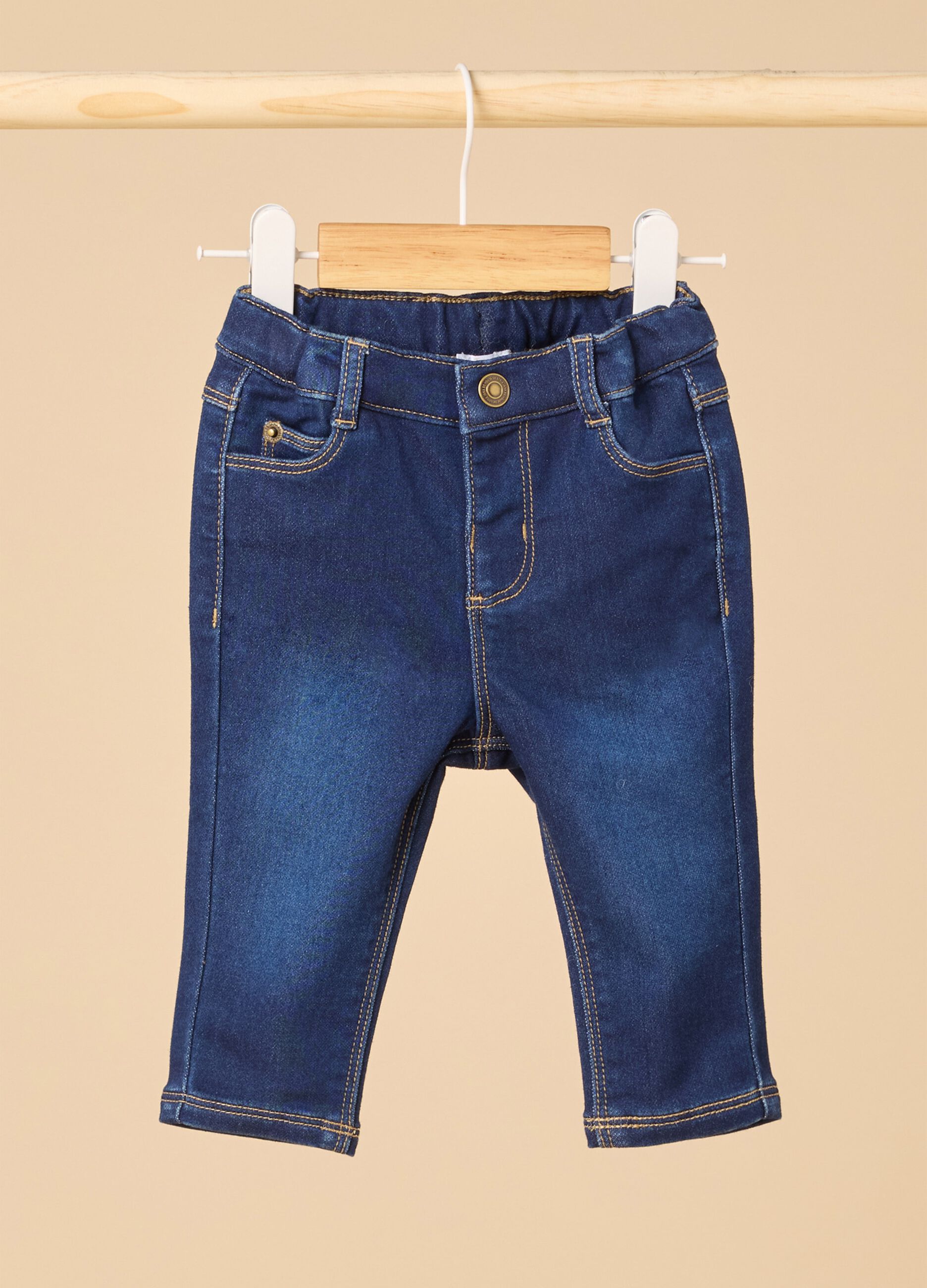 Jeans with elasticated waist