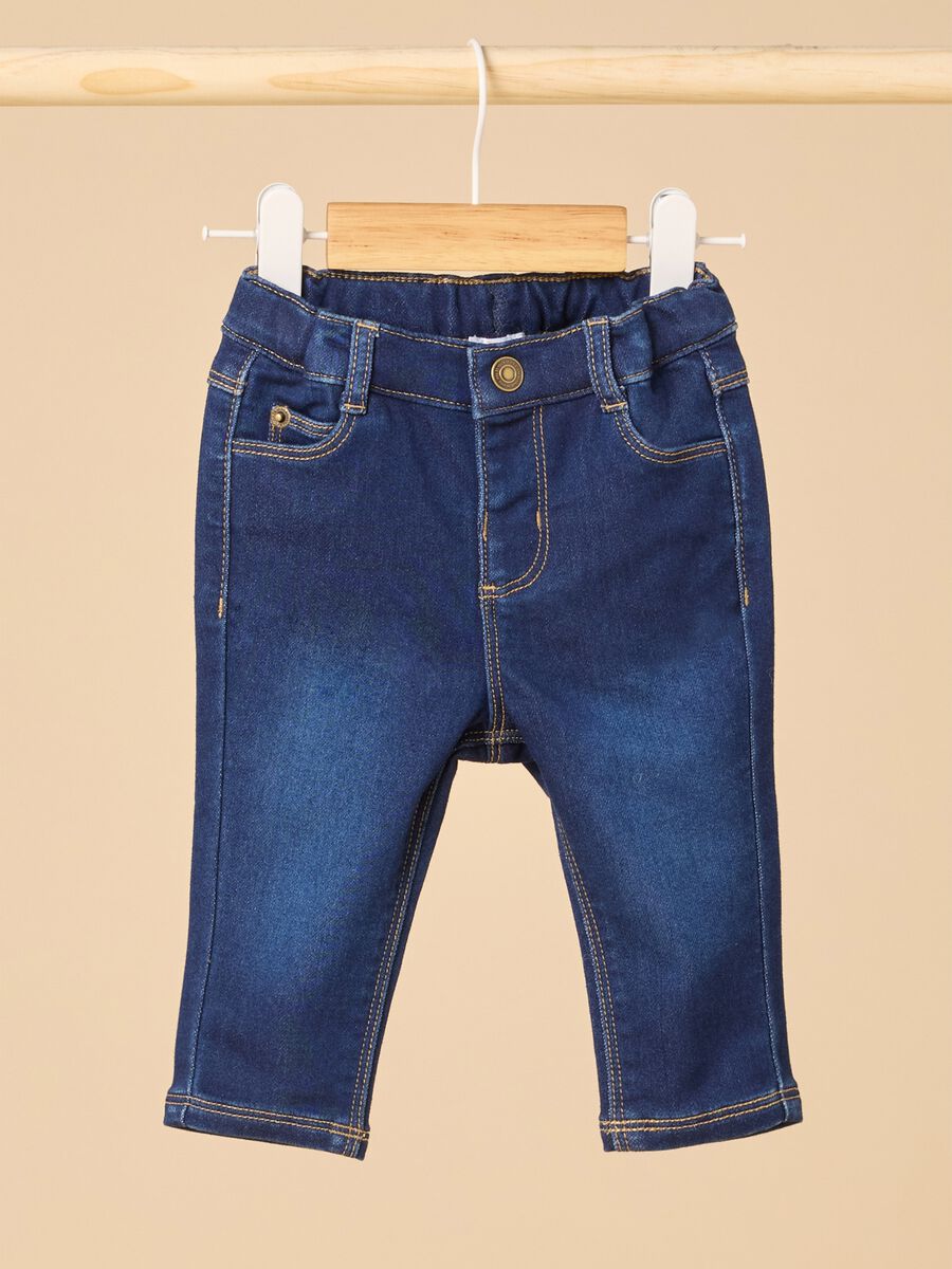 Jeans with elasticated waist_0