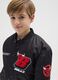 Kids' black bomber jacket regular fit with Chicago Bulls print_2