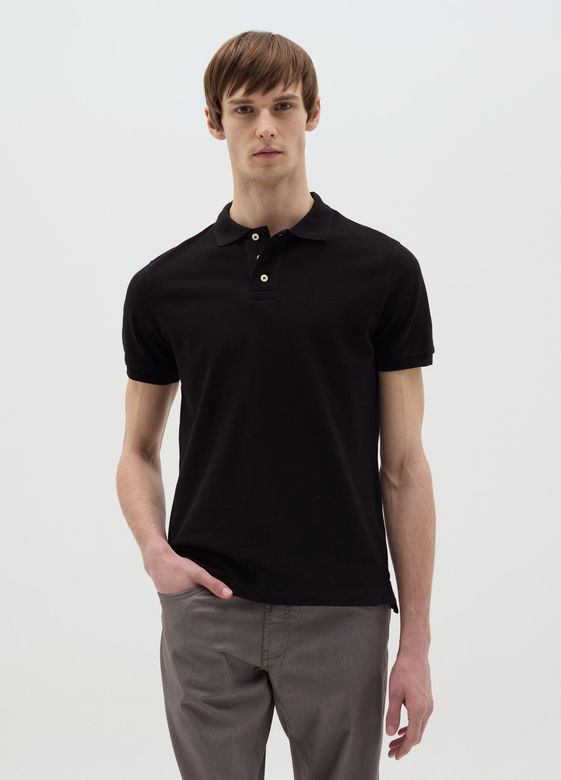 Polo in piquet di cotone bio