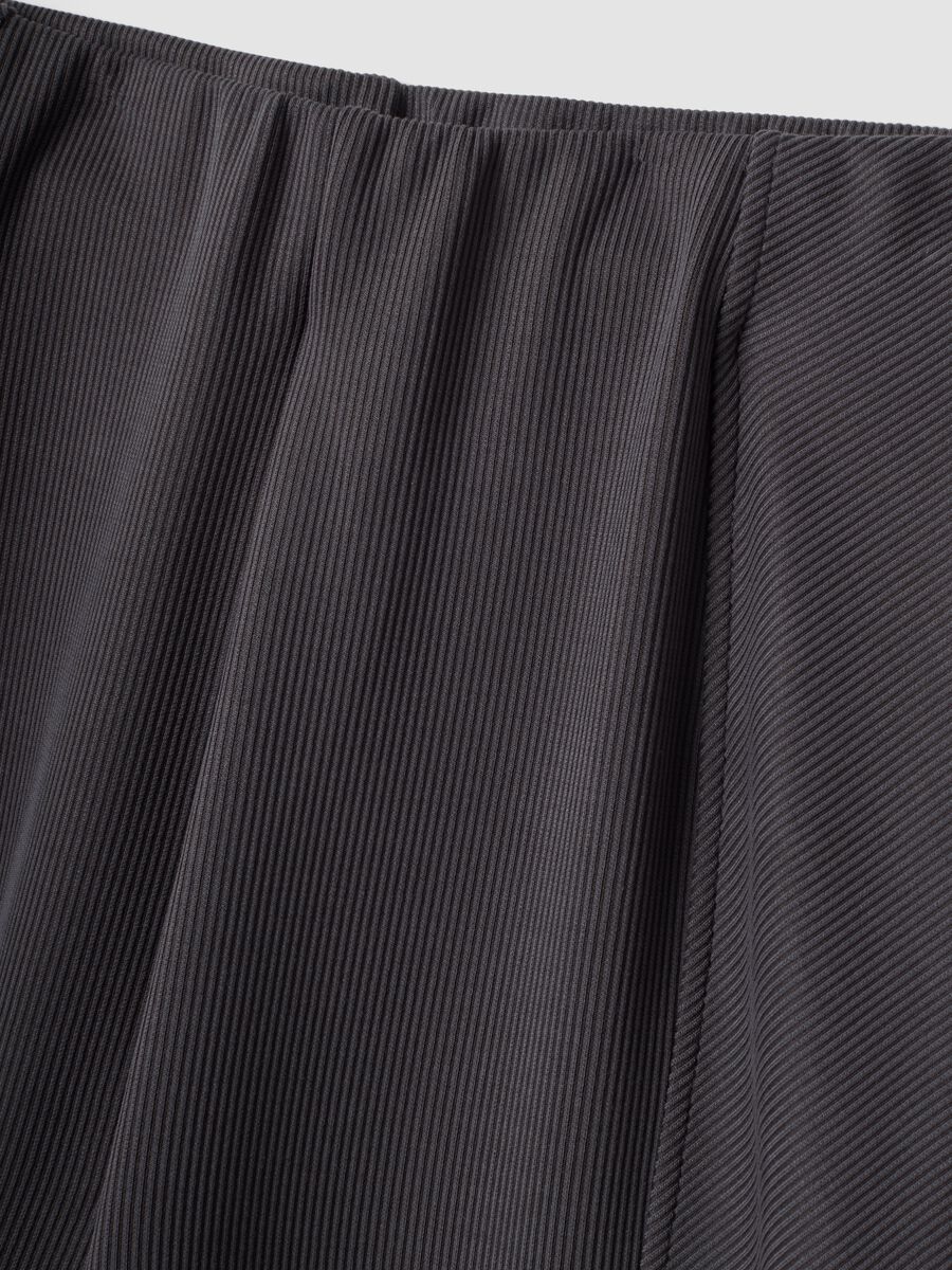 Pantaloni grigi wide leg in modal elasticizzato ALTAVIA STUDIO_6