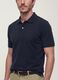 Black pure cotton piqu&eacute; polo shirt with classic collar, regular fit_2
