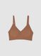Brown stretch-fabric bra with removable padding_4