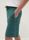Boys oversized fit green pure cotton cargo shorts_2