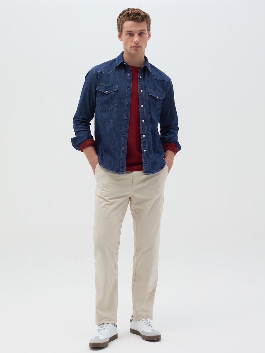 Denim shirt with pockets_1