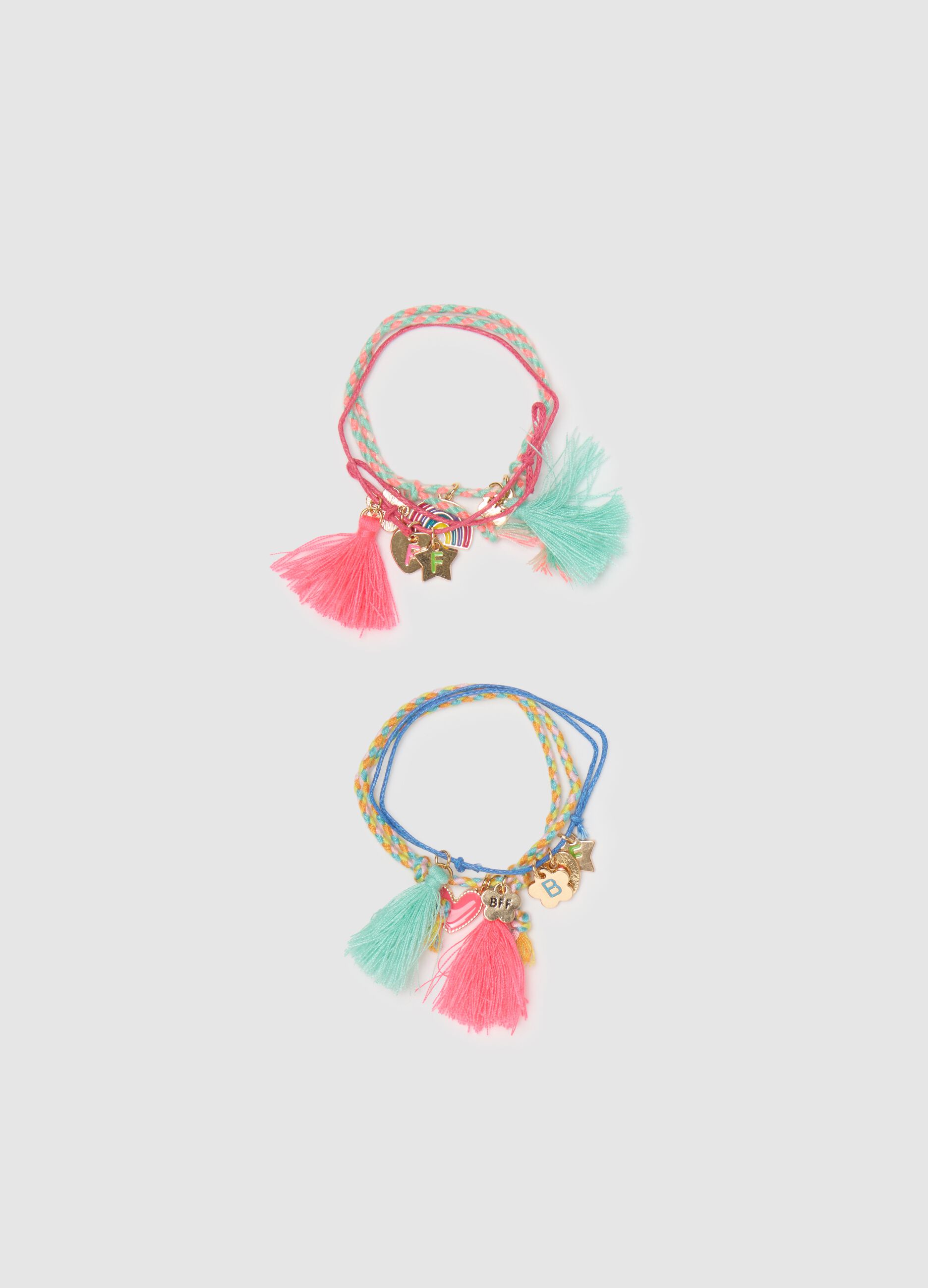 Multicolour Zinc Children's Bracelets with Charms