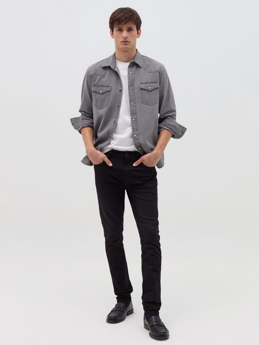 Cowboy shirt in denim_1