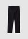 Girls' black cotton blend skinny leggings_4