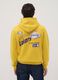 Yellow cotton-blend hoodie with Lakers print_3