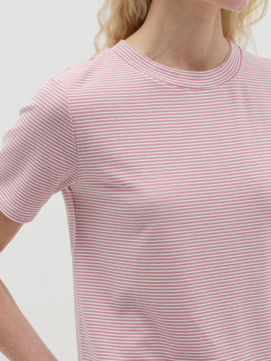 T-shirt with horizontal stripes and lurex_2