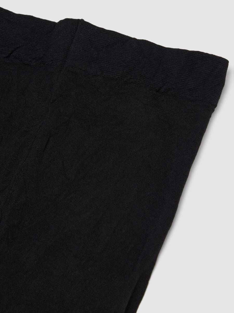 Collant neri in tessuto elasticizzato con filati lurex_2