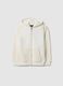 Boys' white pure cotton hoodie relaxed fit_3