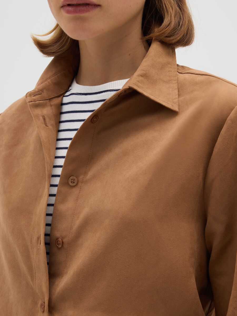 Brown Regular Fit Shirt_3