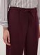Purple stretch viscose straight-leg trousers_3