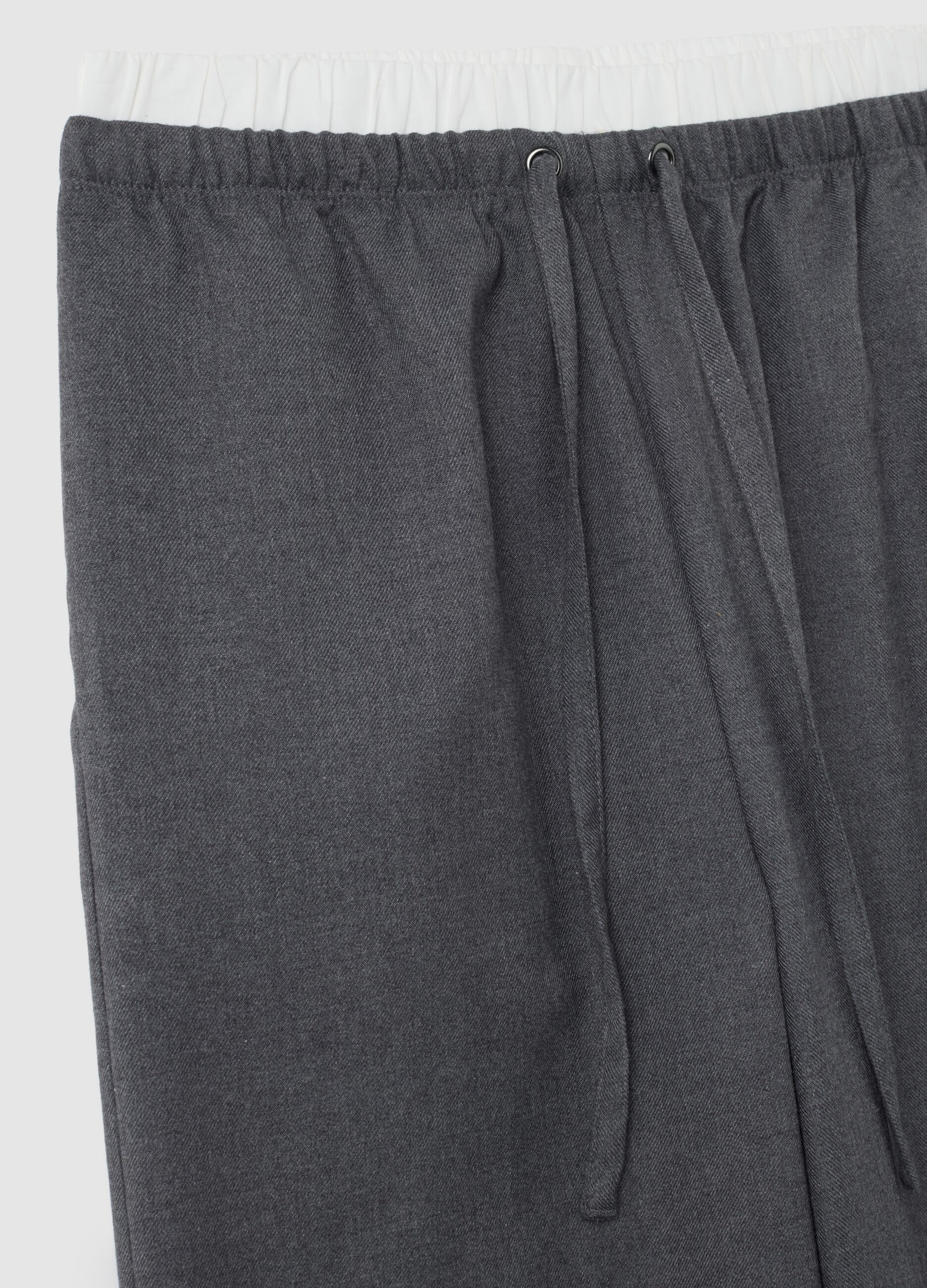 Pantaloni grigi wide leg