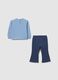 Multicolour cotton blend sweatshirt and trousers set for girls - regular fit_1