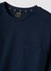 Blue pure organic cotton crew-neck pyjamas_1