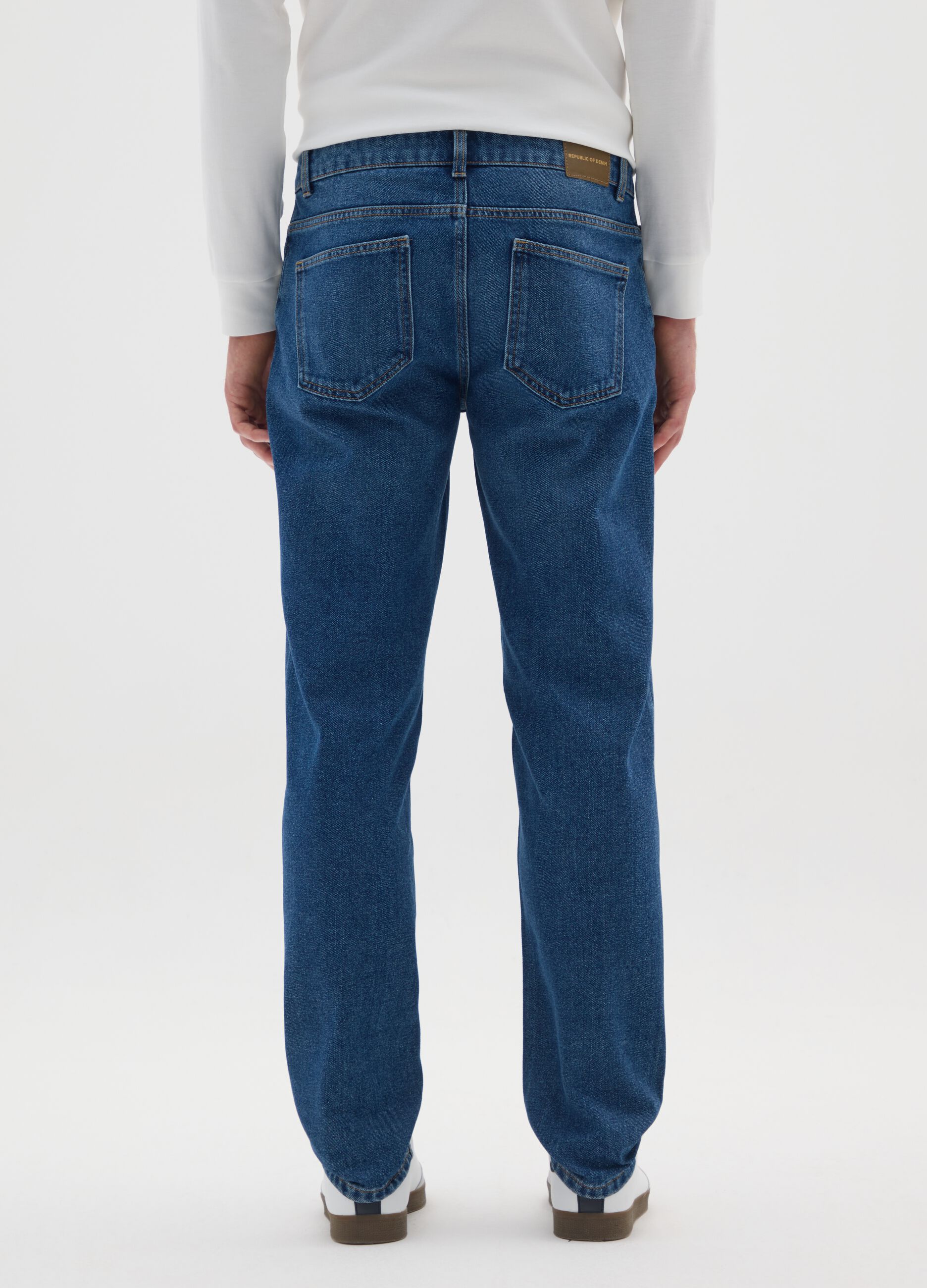 Regular fit blue denim jeans