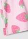 Girls' regular fit pink cotton shorts with strawberries_3
