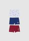 Set of multicolour stretch cotton kids' boxer shorts_0