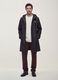Black regular-fit raincoat with zip_0