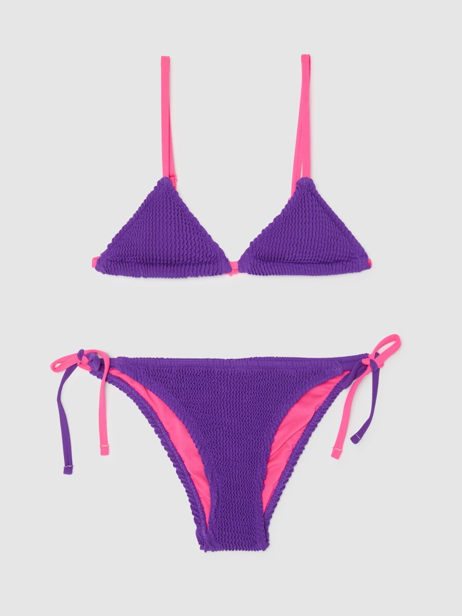 Girls' multicoloured stretch blend bikini_0
