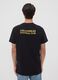 Black pure cotton T-shirt with Los Angeles FC print_3