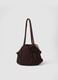 Brown crossbody bag in cotton-viscose blend_0