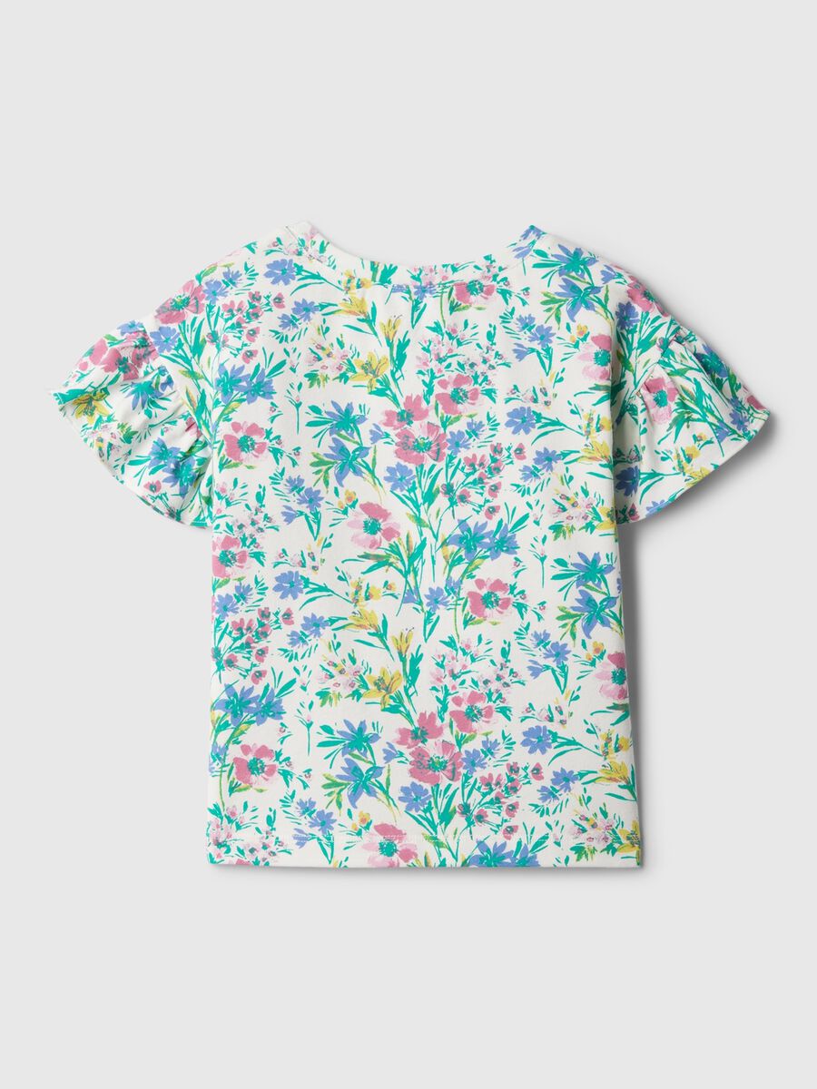 Printed T-shirt with cap sleeves_1